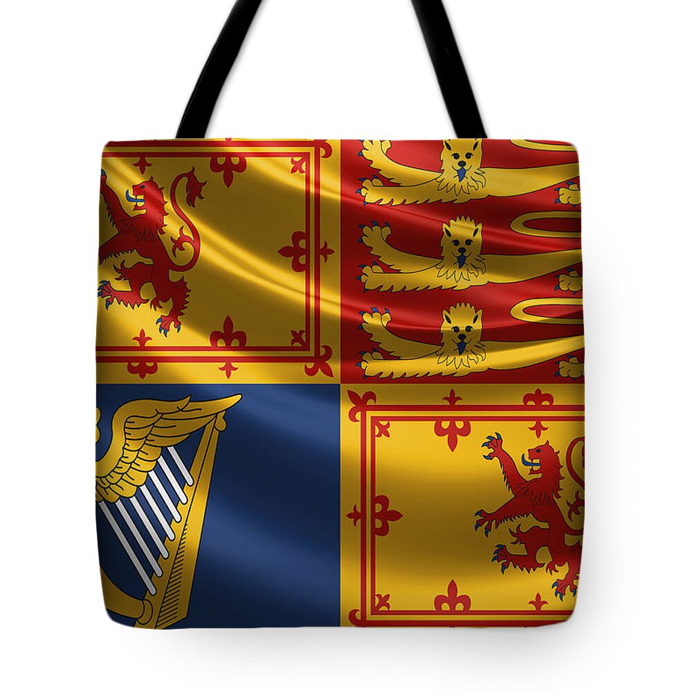 'royal Collection' By Serge Averbukh Tote Bag featuring the digital art Royal Standard of the United Kingdom in Scotland by Serge Averbukh