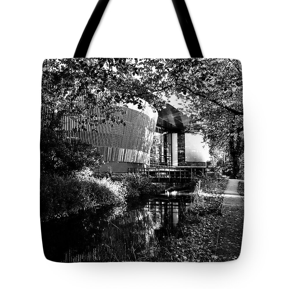 Royal Welsh College Of Music And Drama Tote Bag featuring the photograph Royal Welsh College of Music and Drama by Rachel Morrison