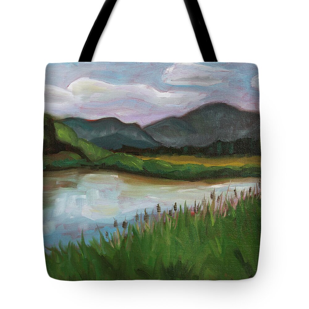 Eugene Tote Bag featuring the painting Royal Wetlands by Tara D Kemp