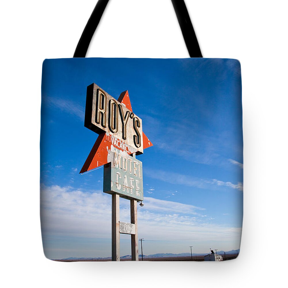 Roys Tote Bag featuring the photograph Roys in Winter by Matthew Bamberg
