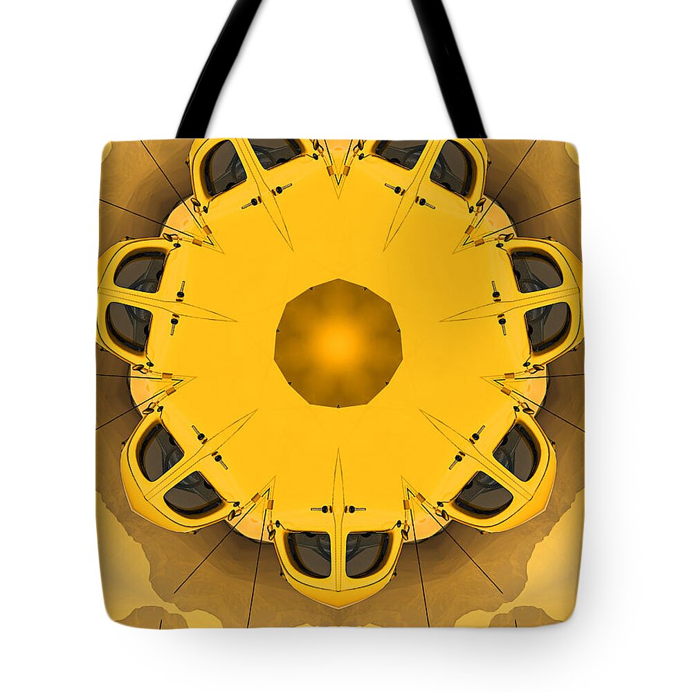 Pinwheel Tote Bag featuring the digital art Rozwell by Peter J Sucy