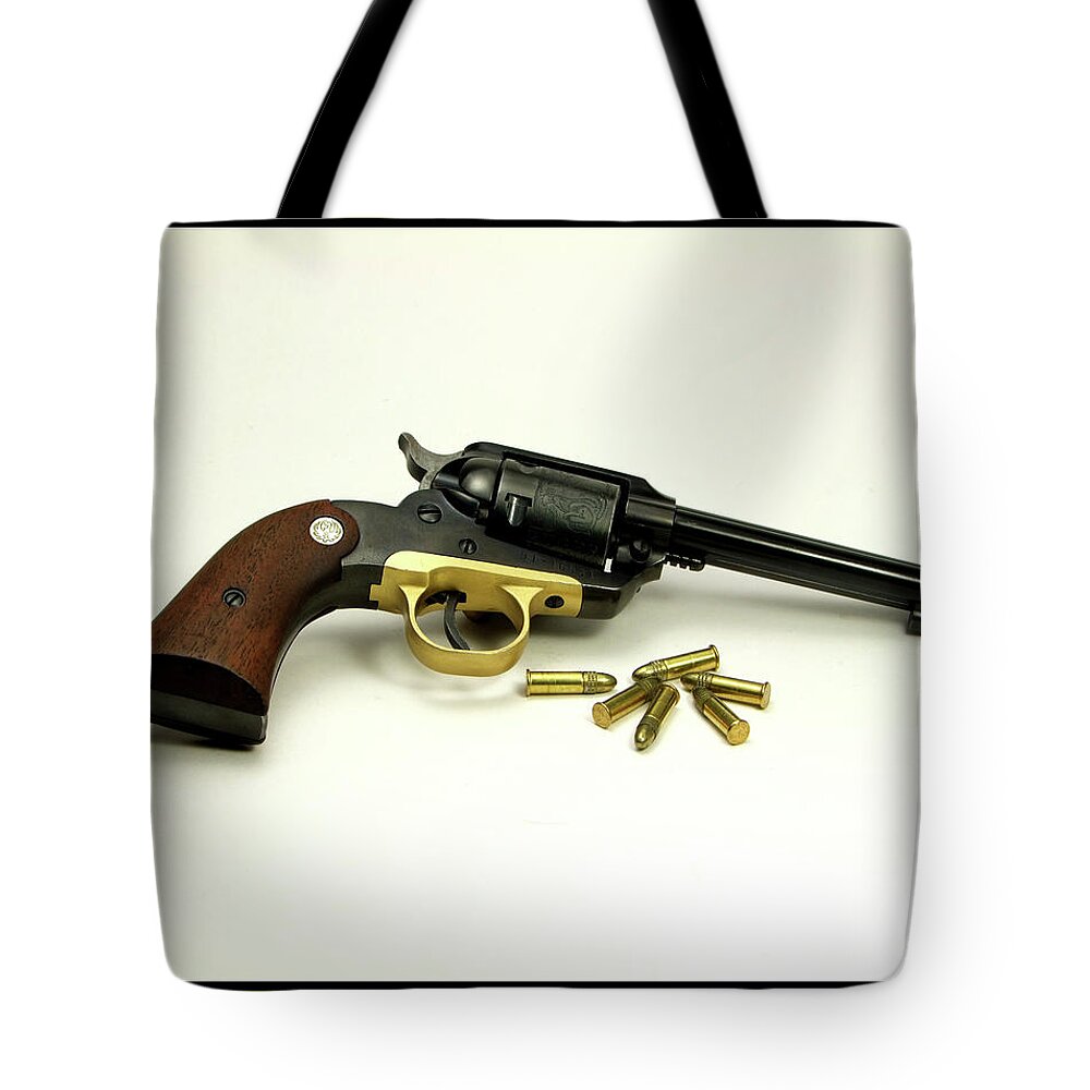 Pistol Tote Bag featuring the photograph Ruger Bearcat by Ron Roberts