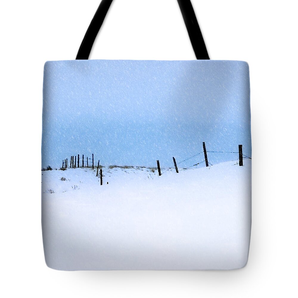 Landscape Tote Bag featuring the photograph Rural Prairie Winter Landscape by Blair Wainman