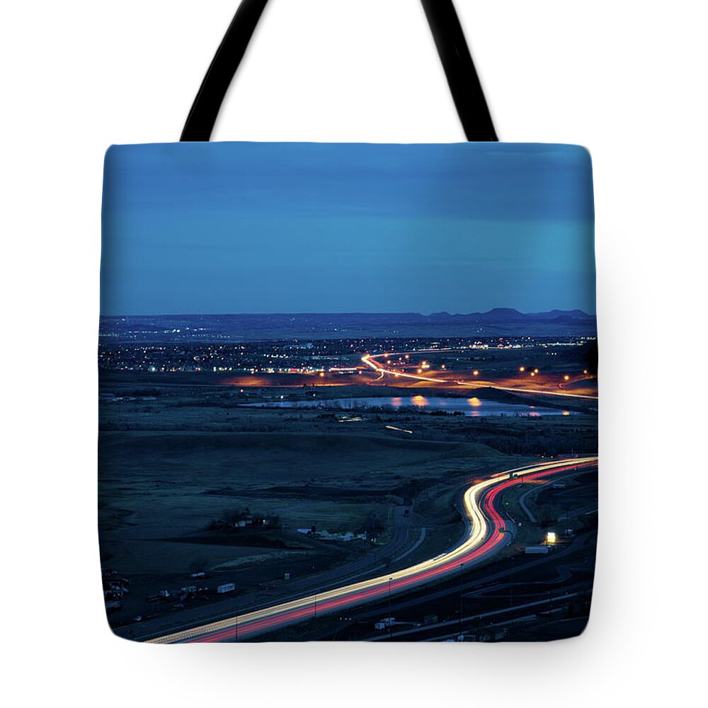 Night Tote Bag featuring the photograph Rush Hour by Ivan Franklin