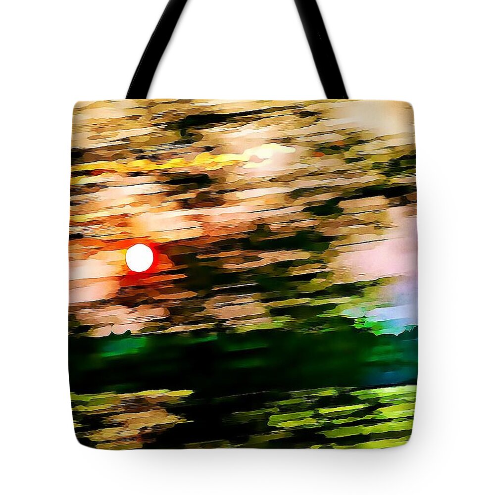 Motion Tote Bag featuring the photograph Rush to go home by Tatiana Travelways