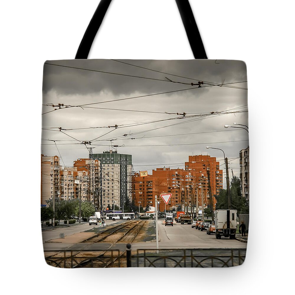 Russia Tote Bag featuring the photograph Russian Urban Life by KG Thienemann