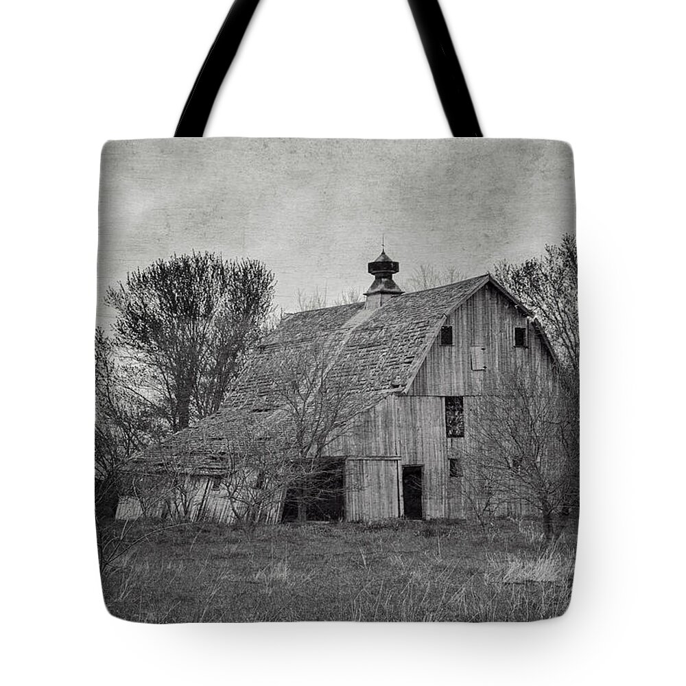 Abandoned Tote Bag featuring the mixed media Rustic and Ramshackle by Teresa Wilson