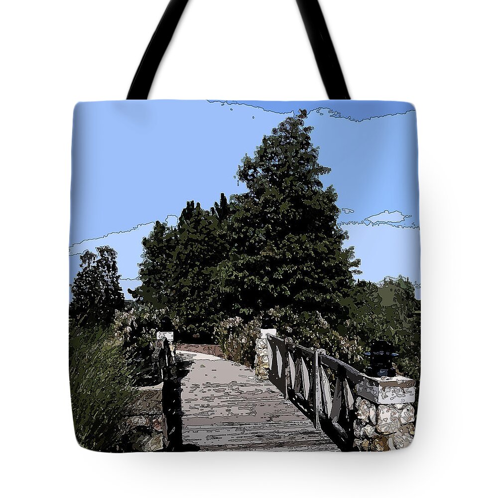 Bridge Tote Bag featuring the photograph Rustic Bridge by James Rentz