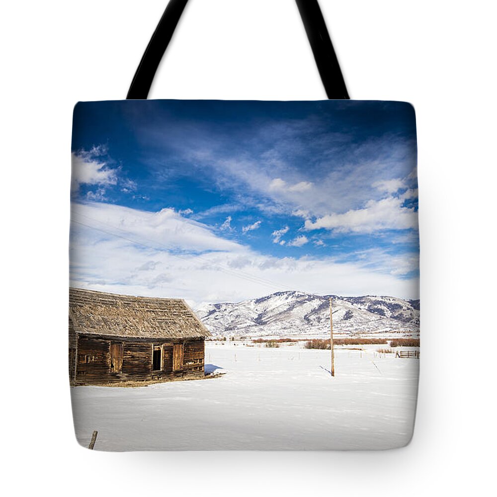Mountains Tote Bag featuring the photograph Rustic Shack by Sean Allen