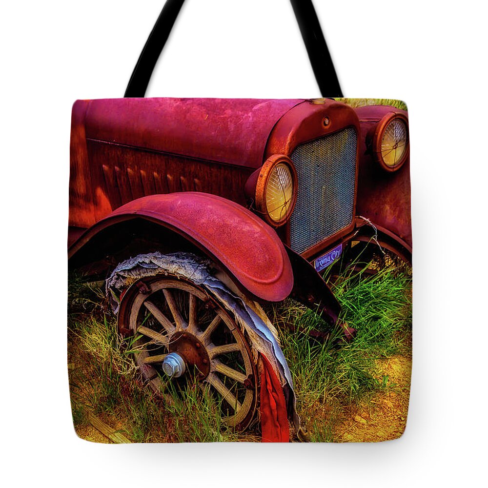 Rusty Tote Bag featuring the photograph Rusting Away by Garry Gay