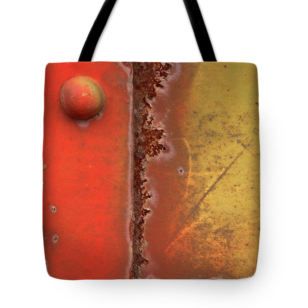 Worn Out Tote Bag featuring the photograph Rusting by Karol Livote