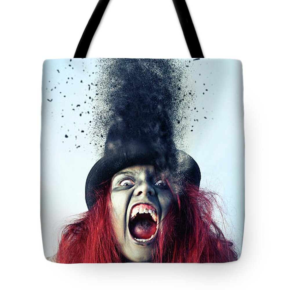 Scary Tote Bag featuring the photograph S C A R Y by Smart Aviation