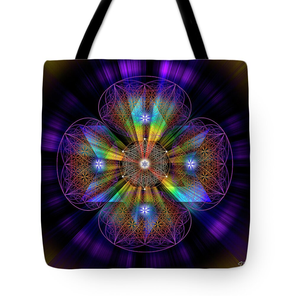 Endre Tote Bag featuring the photograph Sacred Geometry 614 by Endre Balogh