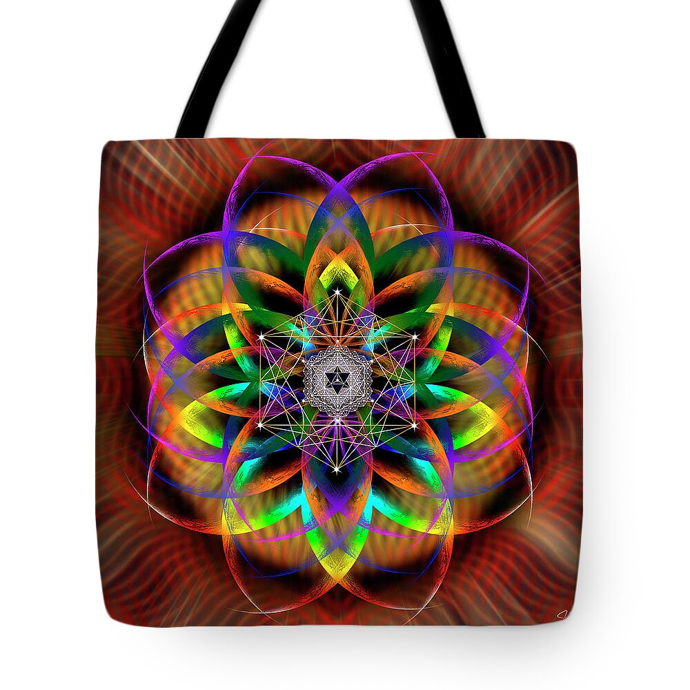 Endre Tote Bag featuring the photograph Sacred Geometry 615 by Endre Balogh