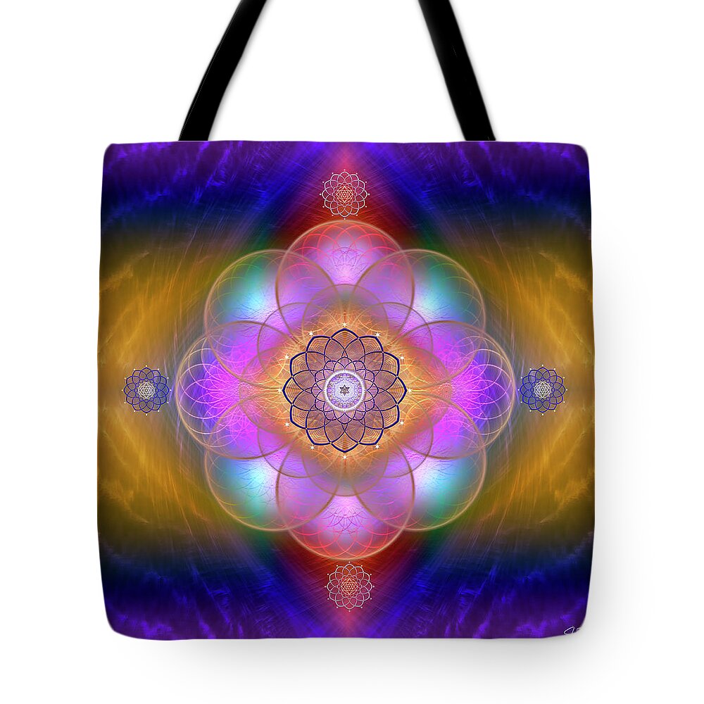 Endre Tote Bag featuring the photograph Sacred Geometry 669 by Endre Balogh