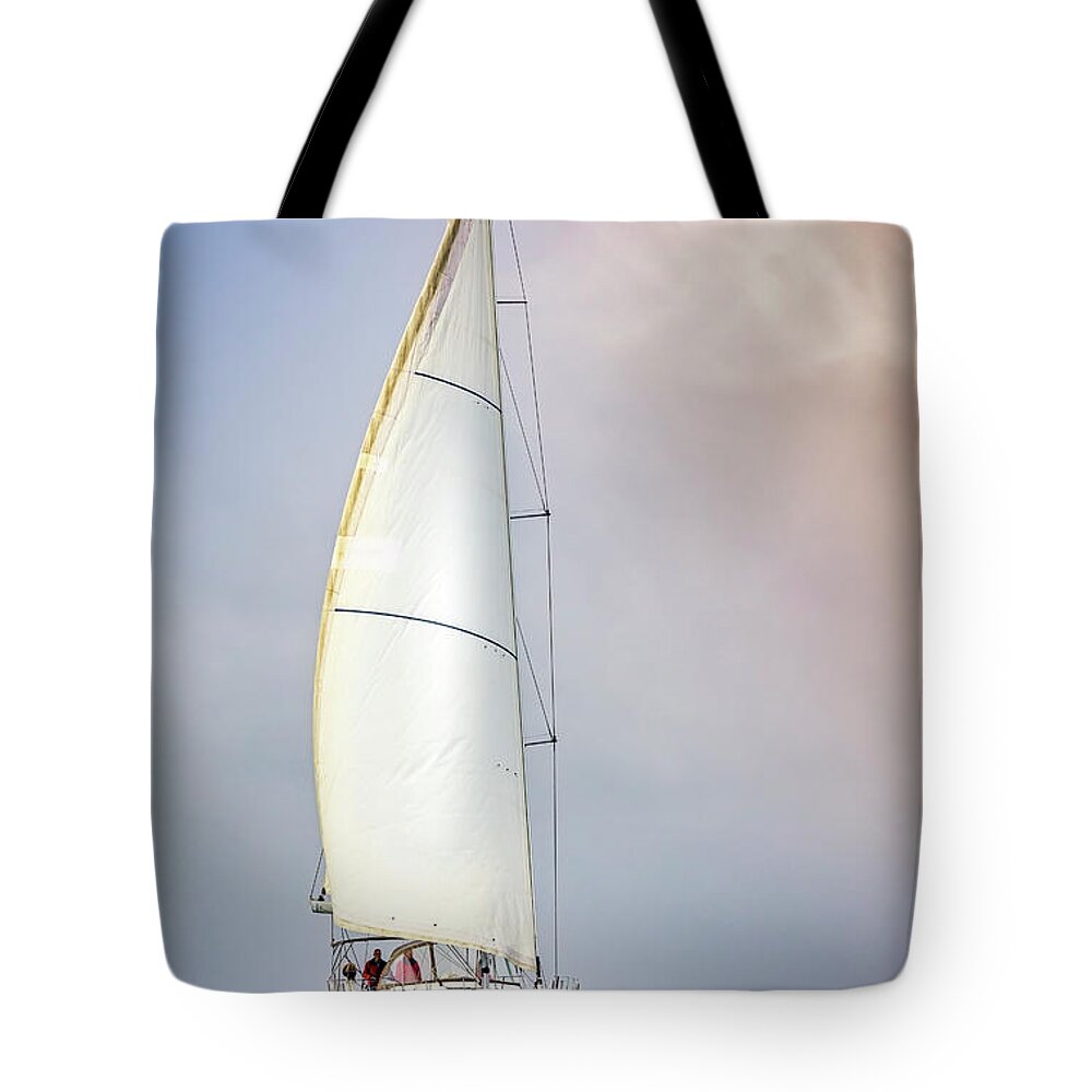 Sailboat Tote Bag featuring the photograph Sailboat 9 by Endre Balogh