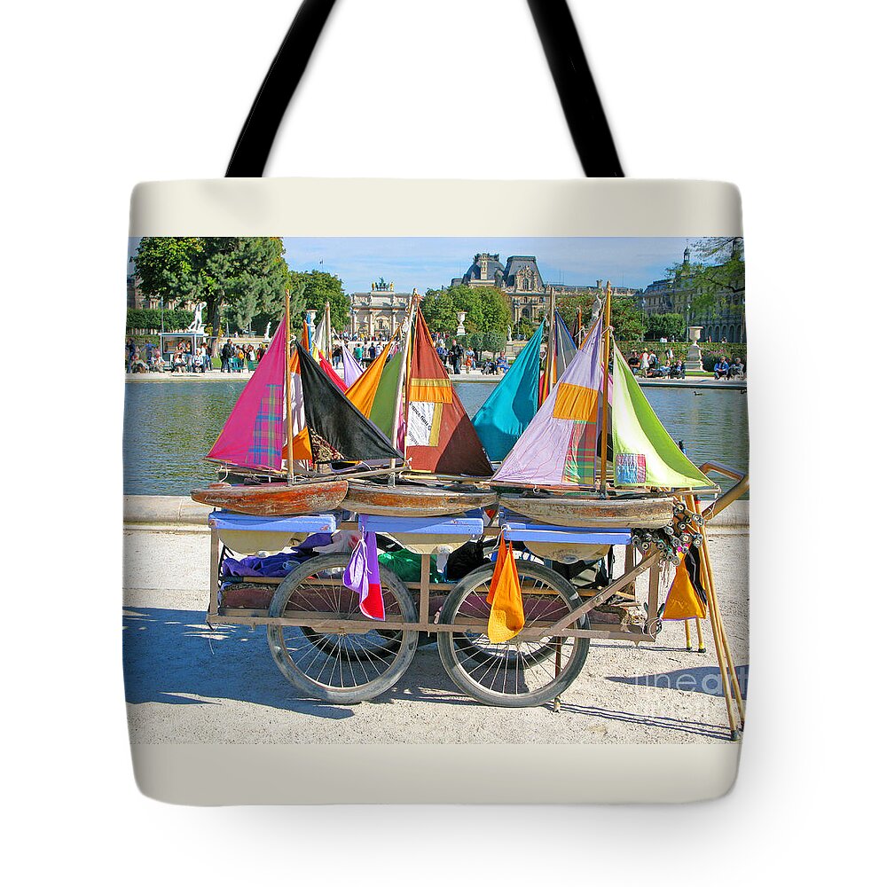 Paris Tote Bag featuring the photograph Sailing Boats by Ann Horn