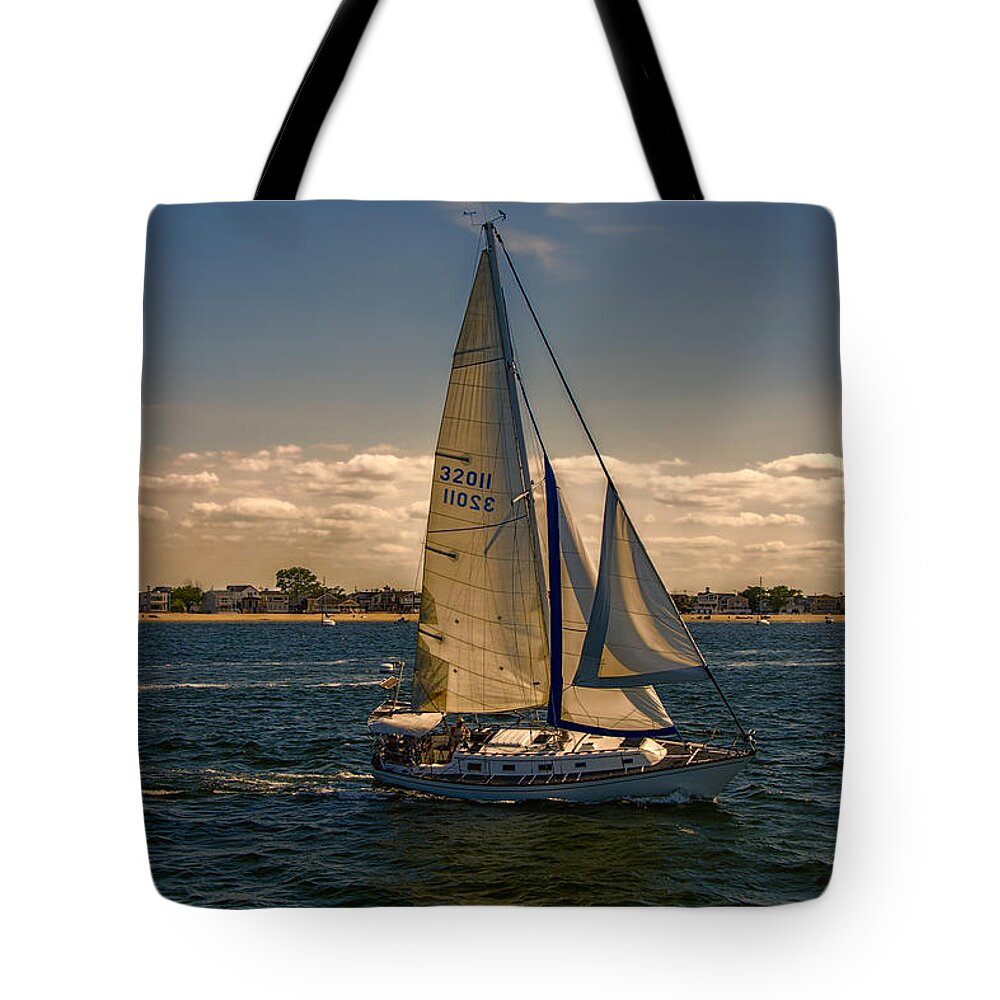 Sailing Tote Bag featuring the photograph Sailing by Cathy Kovarik