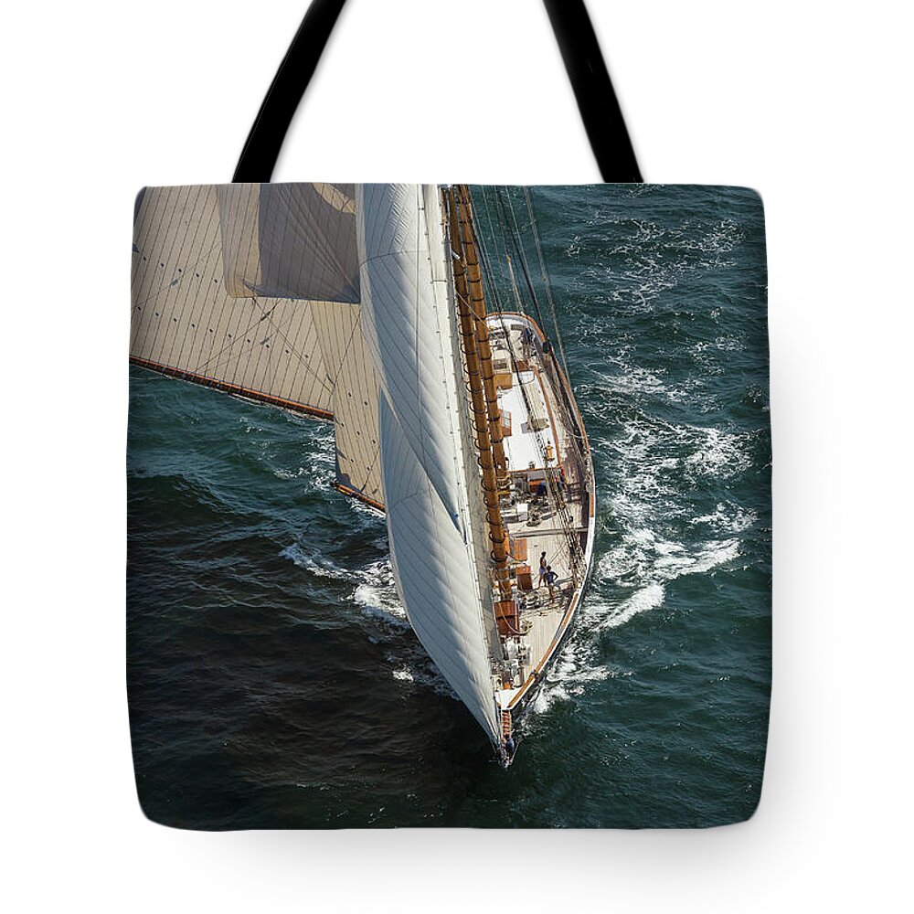 Boating Tote Bag featuring the photograph Under Full Sail by JBK Photo Art