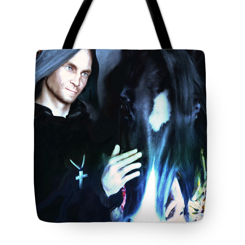 Saint Francis Tote Bag featuring the painting Saint Francis of Assisi by Suzanne Silvir
