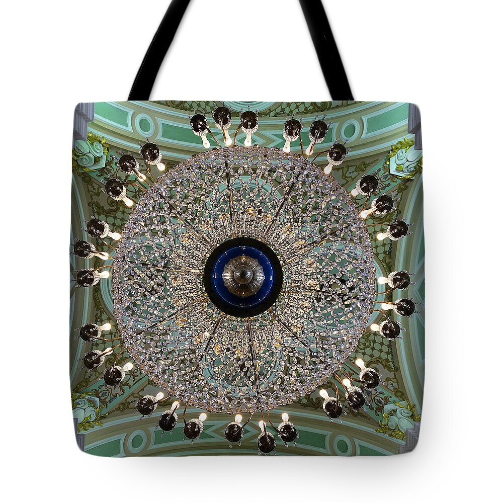Chandelier Tote Bag featuring the photograph Saints Peter and Paul Fortress by Annette Hadley
