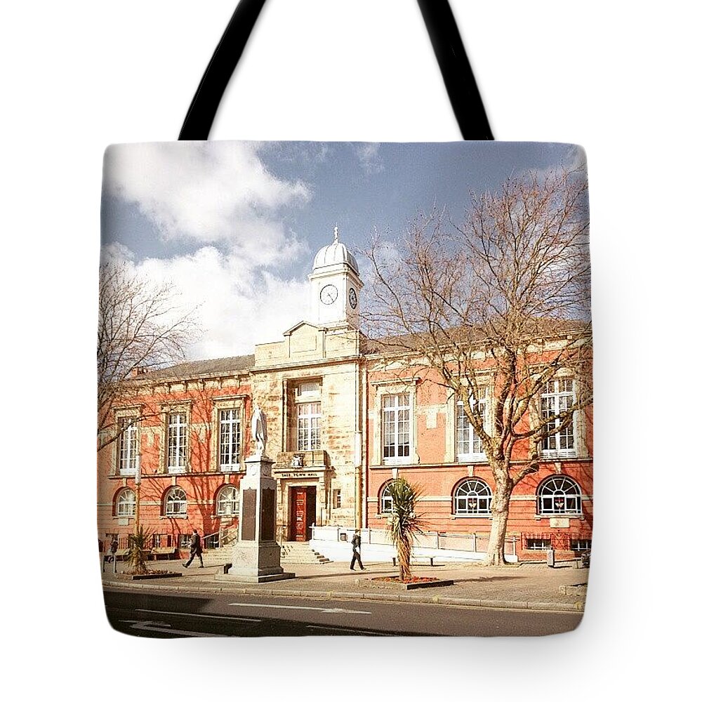  Tote Bag featuring the photograph Sale Town Hall, Cheshire, Uk by Abbie Shores