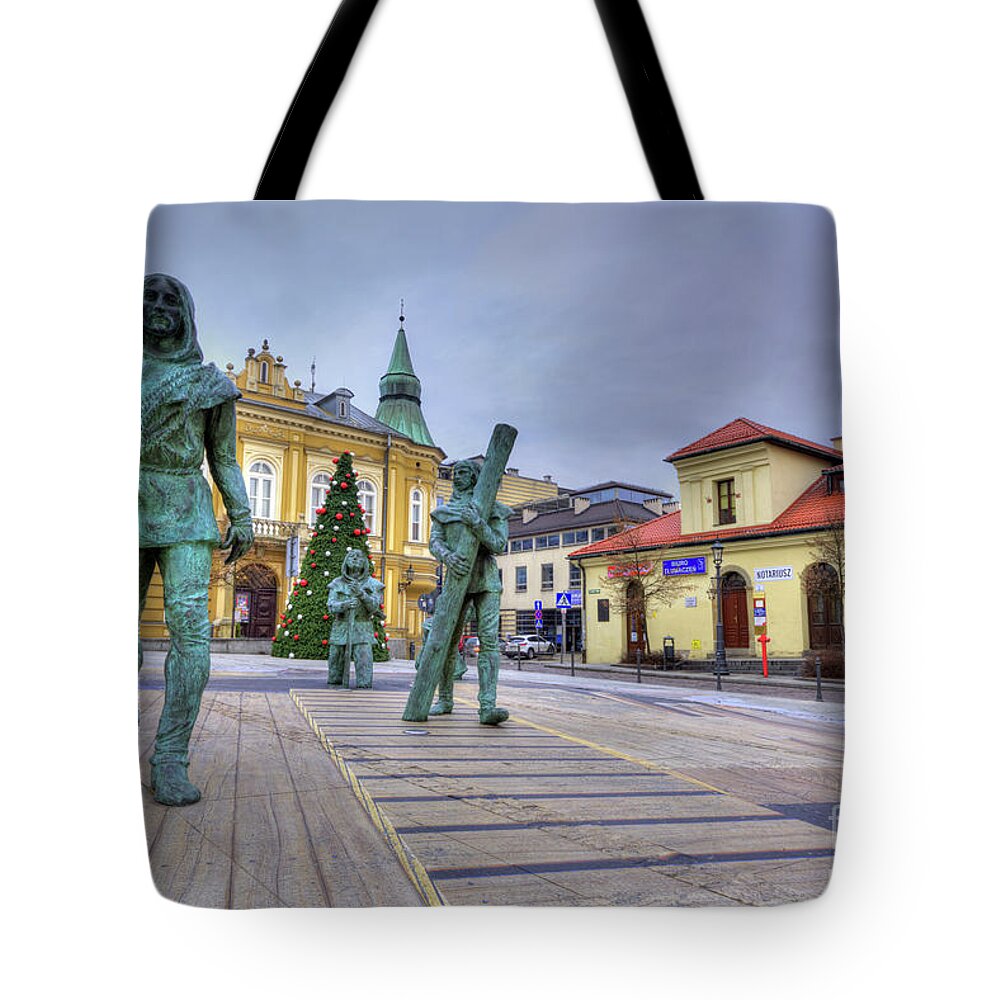 3-d Tote Bag featuring the photograph Salt Miners of Wieliczka, Poland by Juli Scalzi