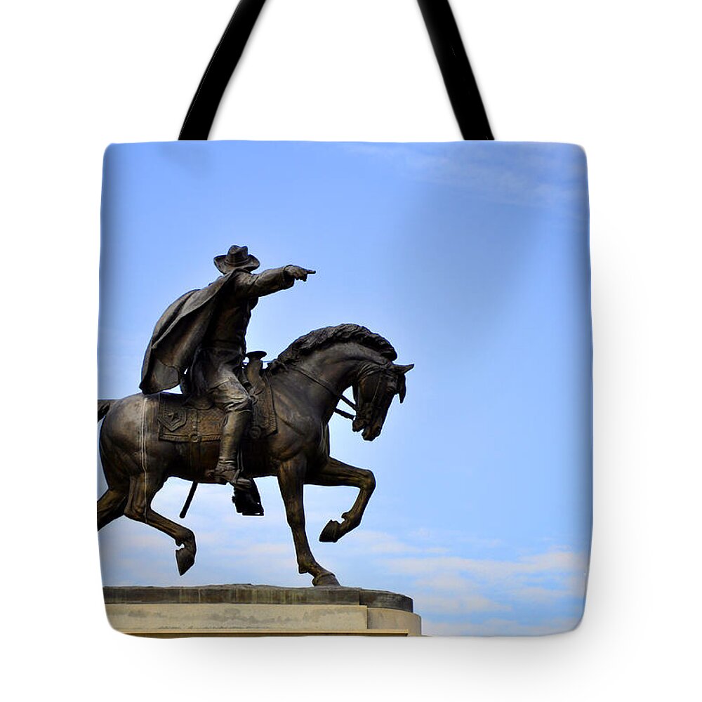 Sam Houston Tote Bag featuring the photograph Sam Houston by Andrew Dinh