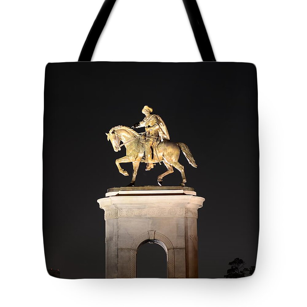 Sam Houston Tote Bag featuring the photograph Sam Houston by David Morefield