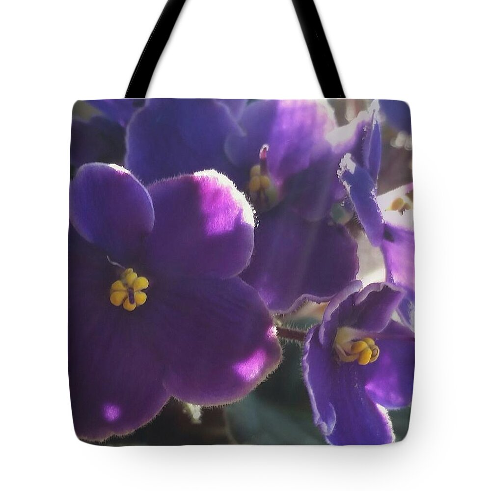 Flowers Tote Bag featuring the photograph Samara's Flowers by Jim Vance