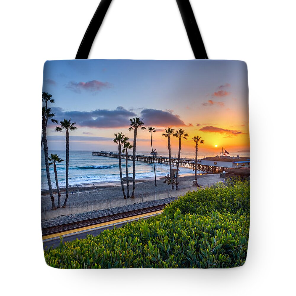Beach Tote Bag featuring the photograph San Clemente by Peter Tellone