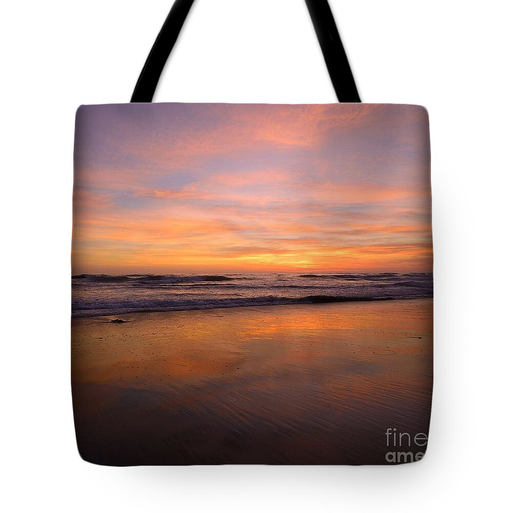 Encinitas Tote Bag featuring the photograph Superglow Cardiff By The Sea by John F Tsumas