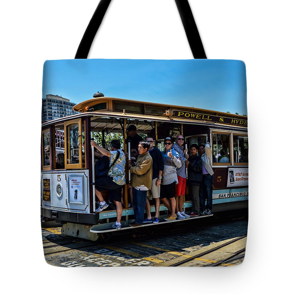 Cable Cars Tote Bag featuring the photograph San Francisco, Cable Cars -3 by Tommy Anderson