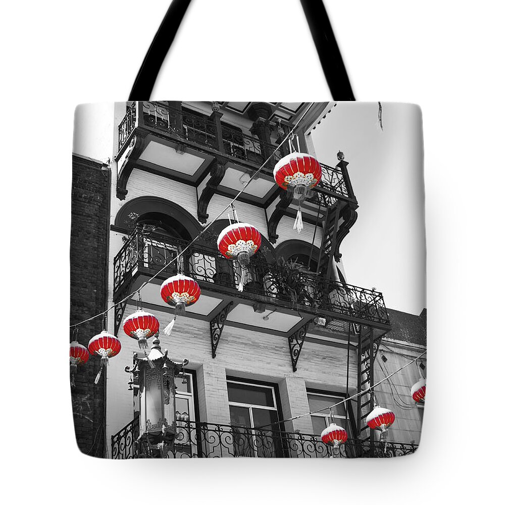 Chinatown Tote Bag featuring the photograph San Francisco Chinatown by ELITE IMAGE photography By Chad McDermott