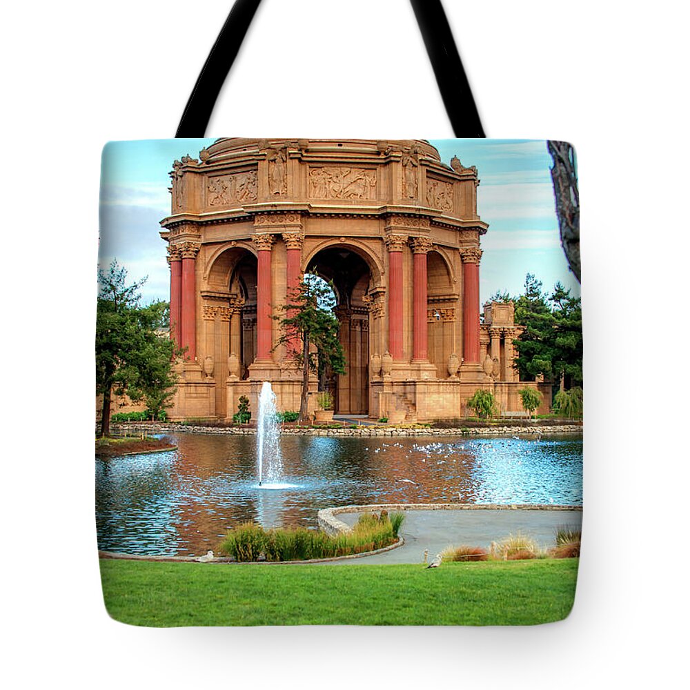 America Tote Bag featuring the photograph San Francisco Palace of Fine Arts by Gregory Ballos
