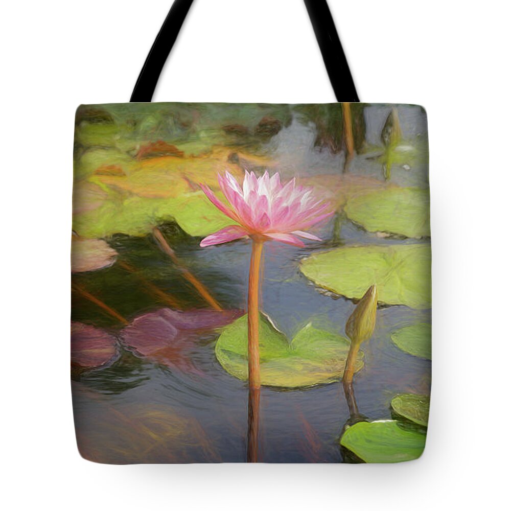 Water Lily's Tote Bag featuring the photograph San Juan Capistrano Water Lilies by Michael Hope