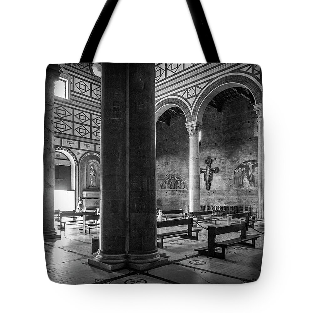 Church Tote Bag featuring the photograph San Miniato al Monte by Sonny Marcyan