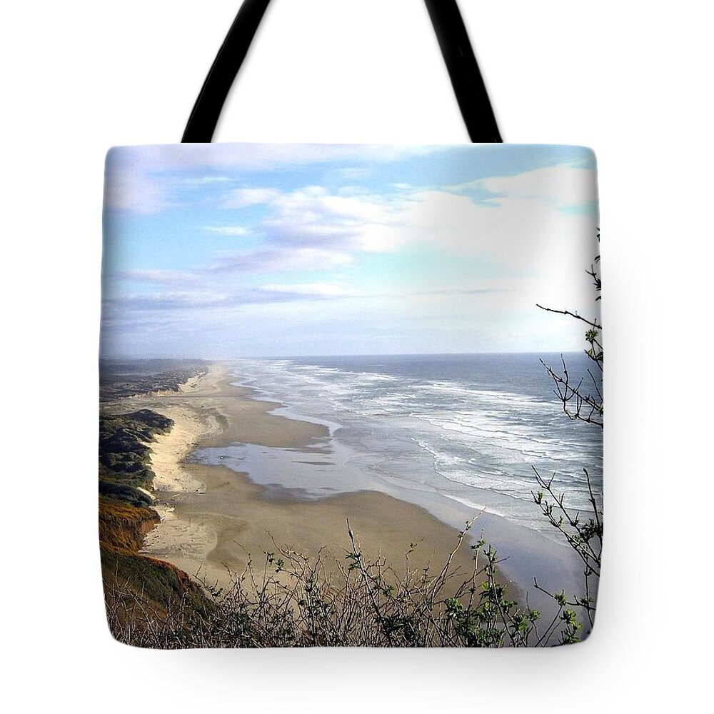 Sand And Sea Tote Bag featuring the photograph Sand And Sea 7 by Will Borden