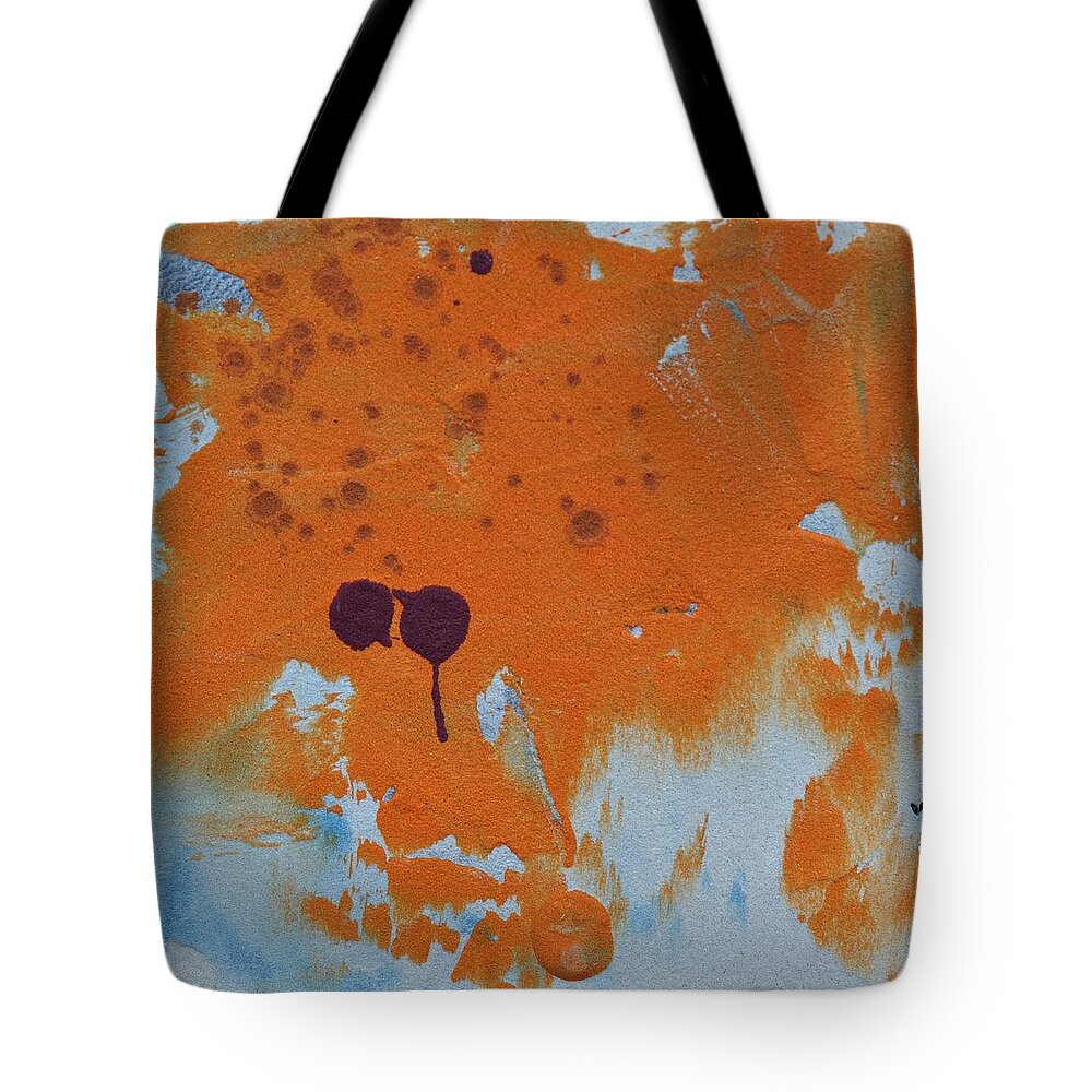 Abstract Tote Bag featuring the painting Sand Tile AM214124 by Eduard Meinema