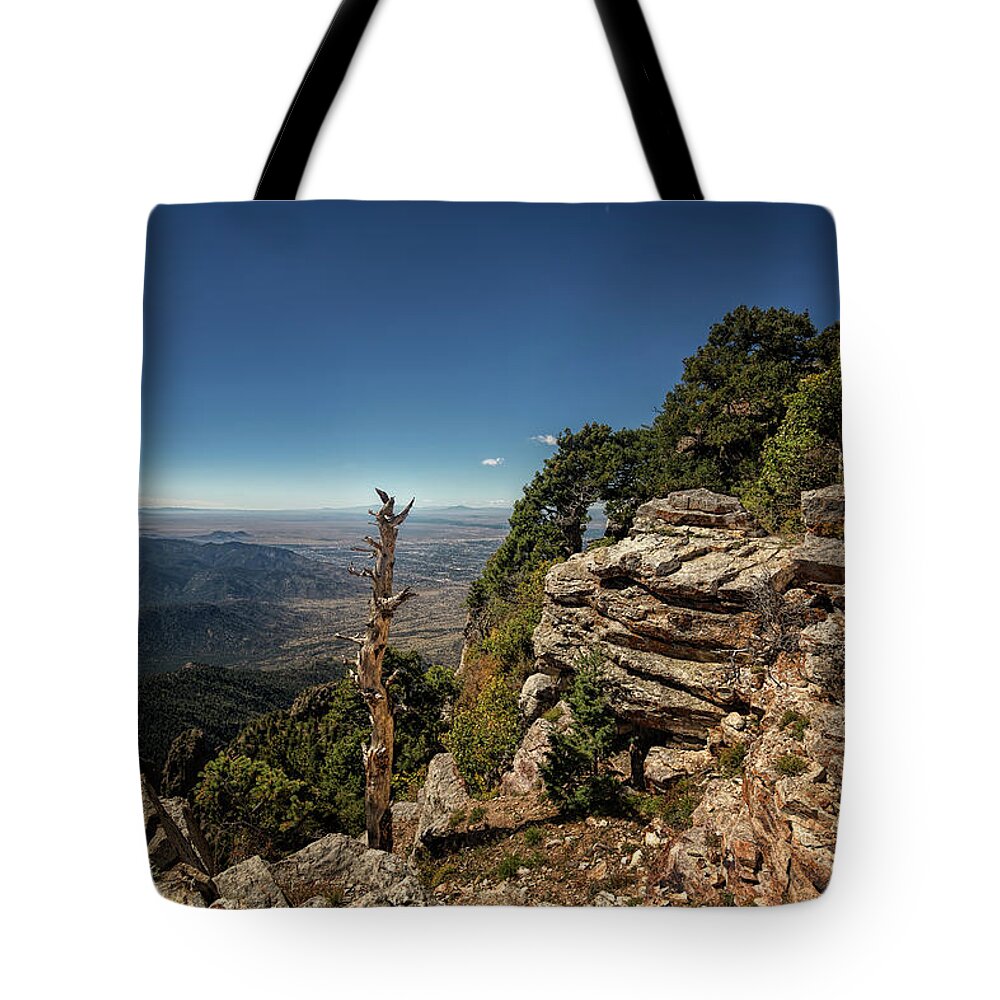 Landscape Tote Bag featuring the photograph Sandia Crest Overlook by Michael McKenney