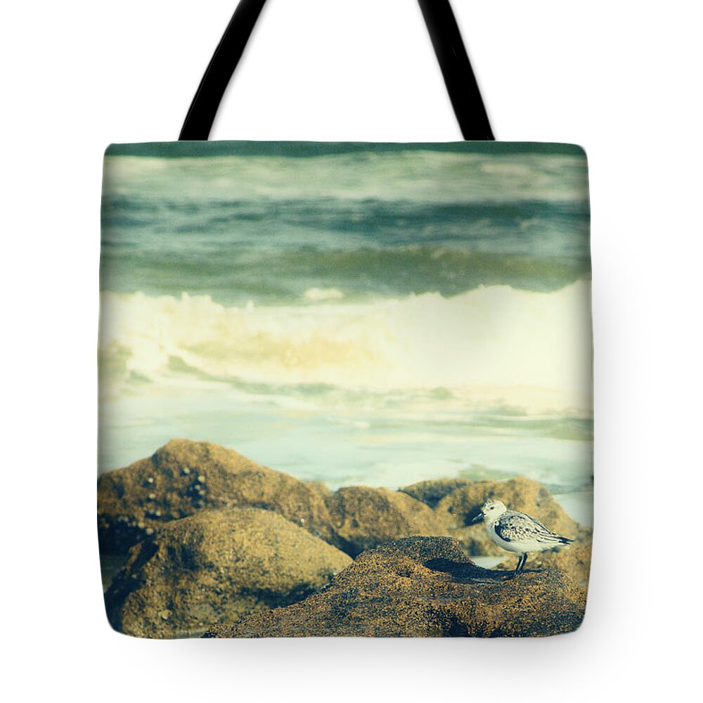 Florida Tote Bag featuring the photograph Sandpiper by Gestalt Imagery