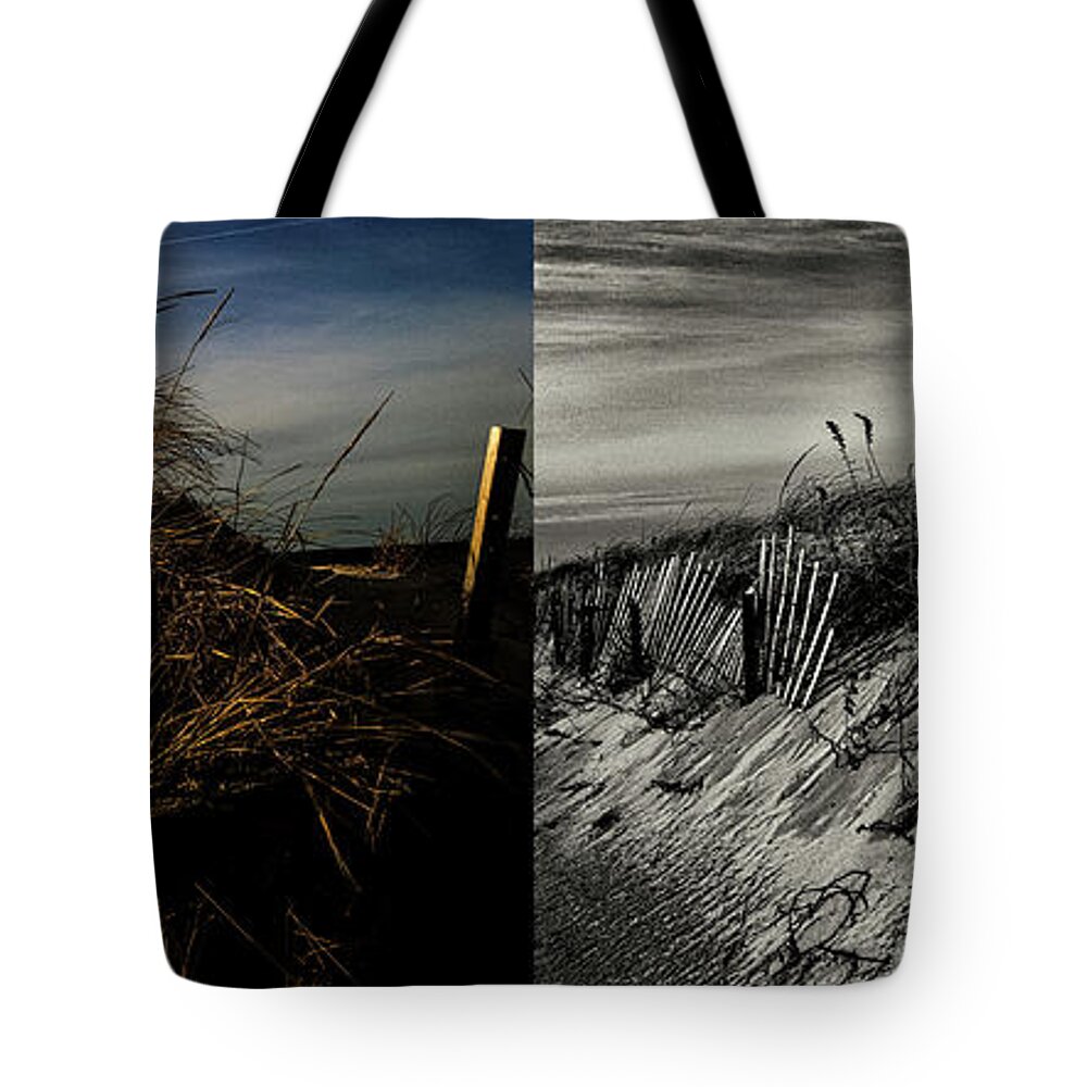 Sandy Neck Tote Bag featuring the photograph Sandy Neck Dunes Winter Light 2X by Frank Winters