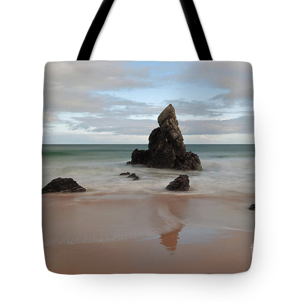 Durness Tote Bag featuring the photograph Sango Bay by Maria Gaellman