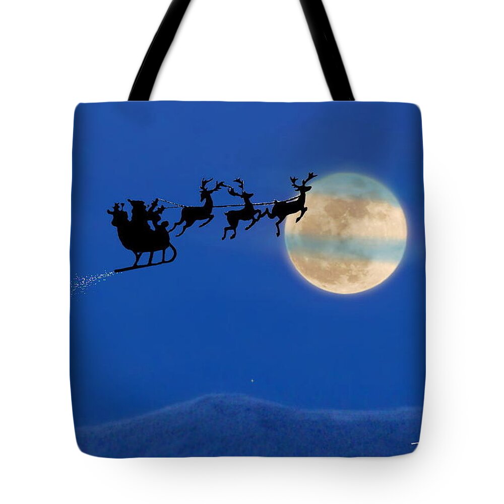 Christmas Cards Tote Bag featuring the photograph Santa 1 by Harry Moulton
