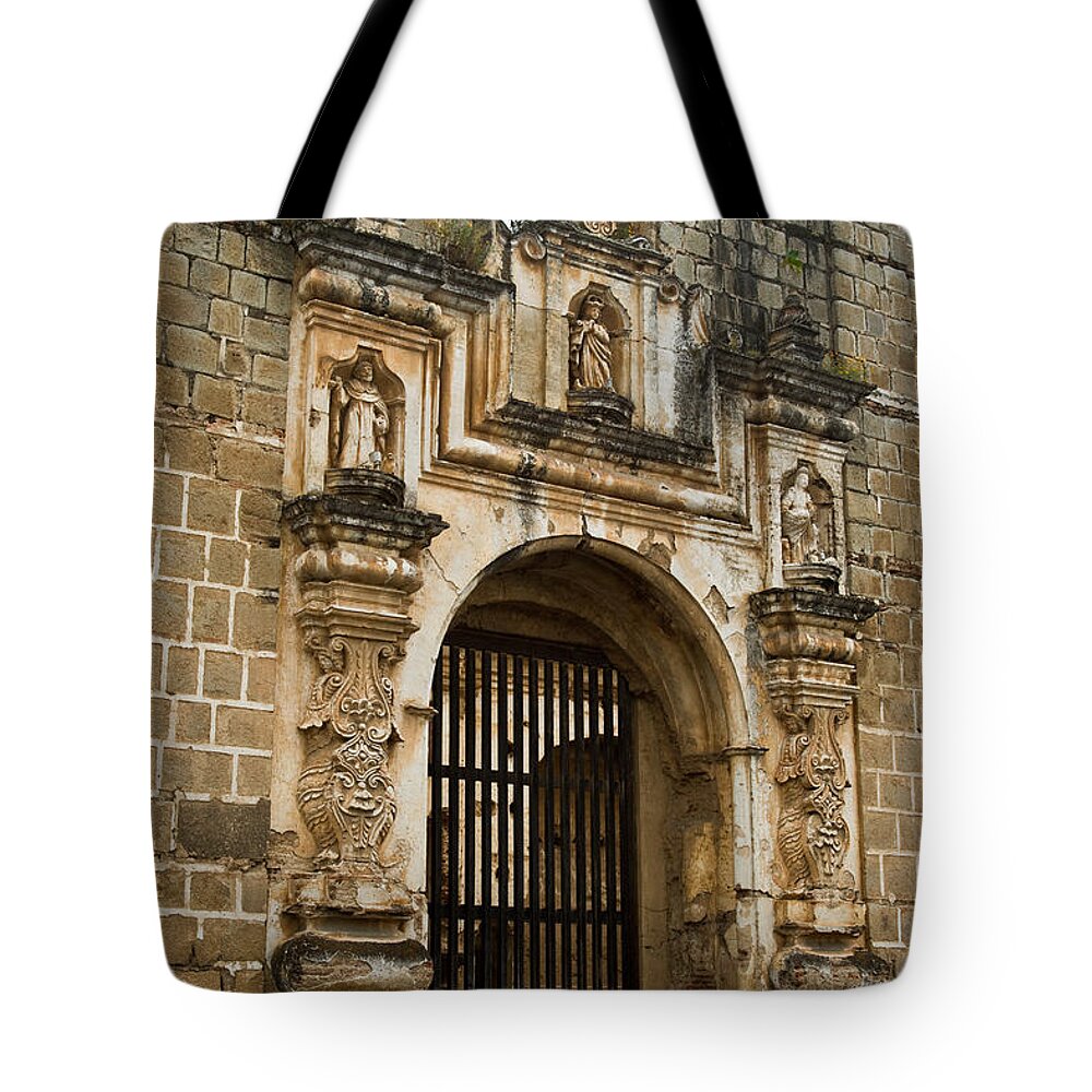 Santa Tote Bag featuring the photograph Santa Clara Antigua Guatemala Ruins 2 by Douglas Barnett