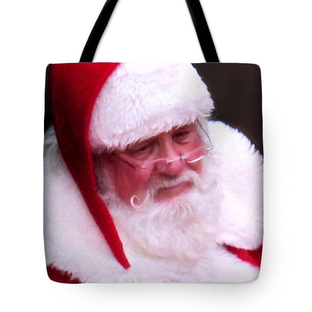 Santa Clause Tote Bag featuring the digital art Santa Clause by Ian MacDonald