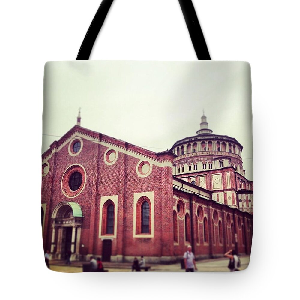 Tourist Tote Bag featuring the photograph Santa Maria Delle Grazie by Chikkas By Fran Galea