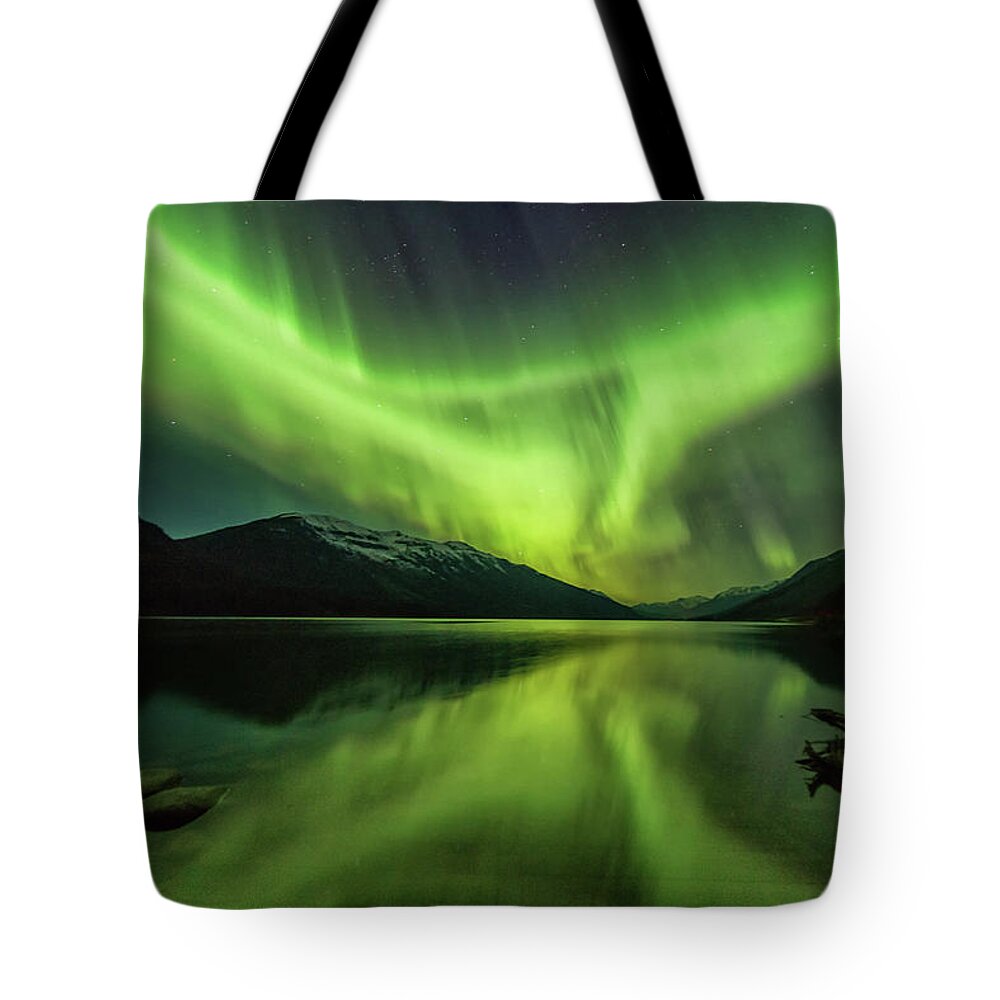 Landscape Tote Bag featuring the photograph Santa's Wake by Russell Pugh