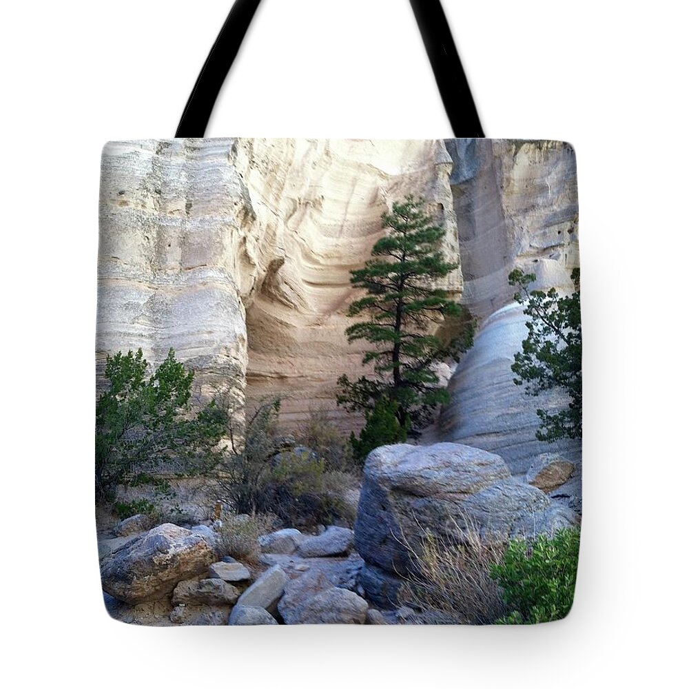 Stones Tote Bag featuring the photograph Santo Domingo Pueblo, New Mexico, Pine by Kathryn Alexander MA