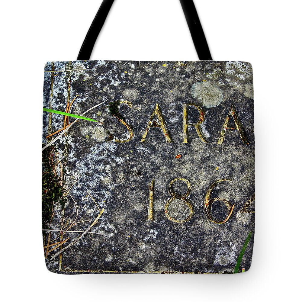 Grave Tote Bag featuring the photograph Sarah by Diana Hatcher